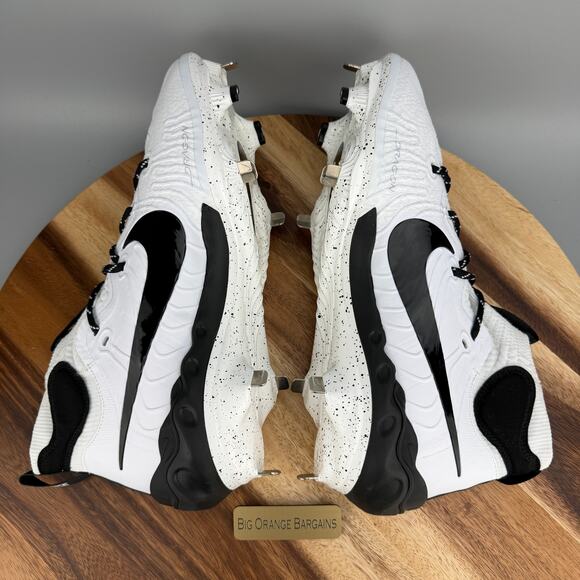 Nike Alpha Huarache NXT Men\'s Size 12.5 White Metal Baseball Cleats DJ6517-107 main image 7